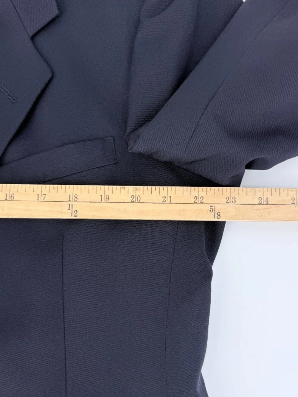 Vintage Pierre Cardin Navy Sport Coat Blazer USA Gold Buttons Size 44